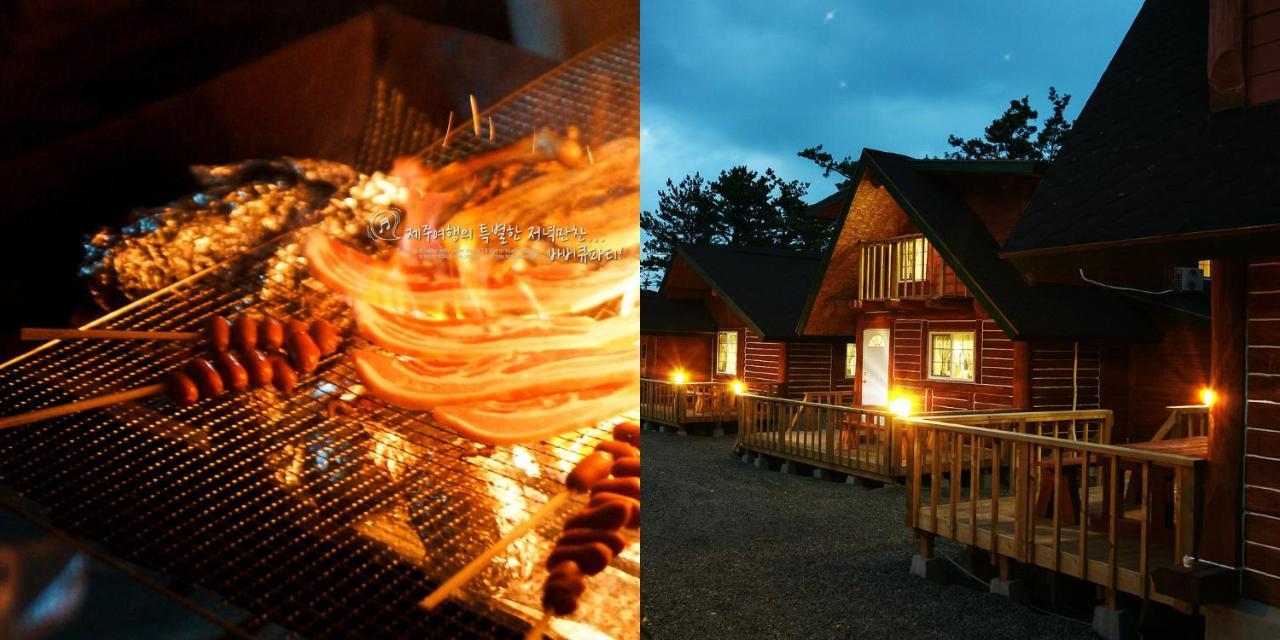 Jeju Joa Log Pension Szogüpho Kültér fotó